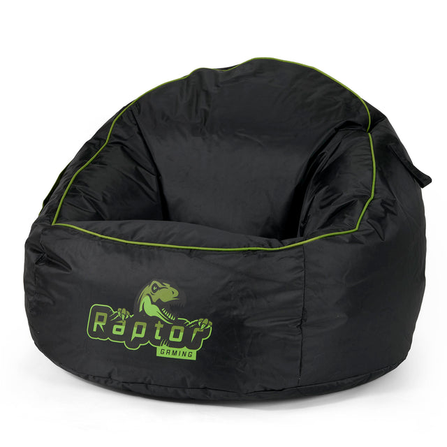 Pouf Gamer Egg - Nero / Verde 01