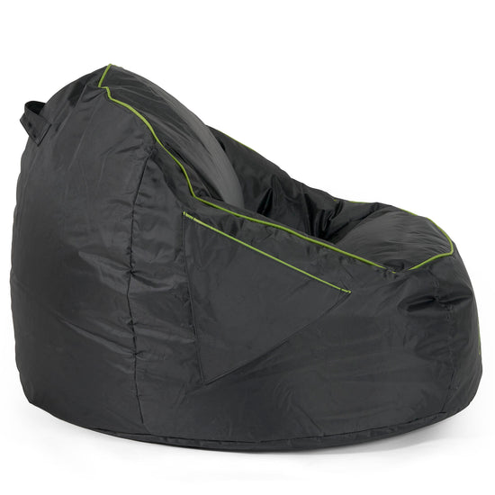Pouf Gamer Egg - Nero / Verde 02