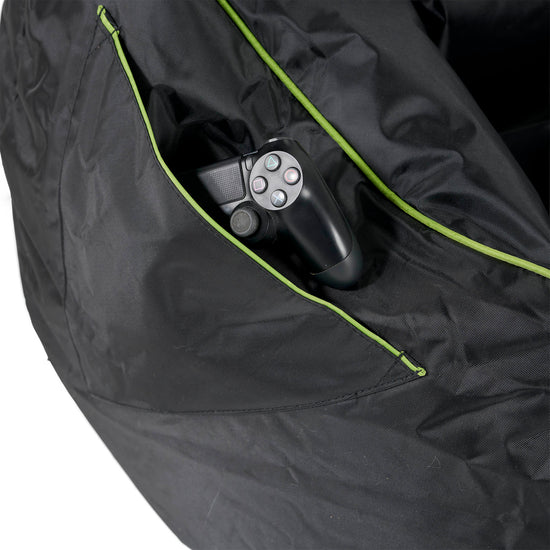 Pouf Gamer Egg - Nero / Verde 04