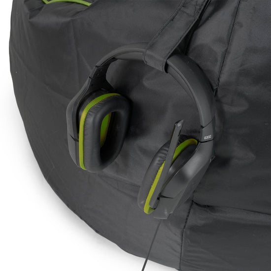 Pouf Gamer Egg - Nero / Verde 06
