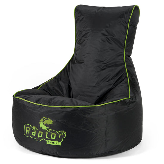 Pouf Gaming Stile Sedile Auto - Nero / Verde 01