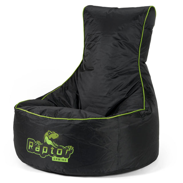 Pouf Gaming Stile Sedile Auto - Nero / Verde 01
