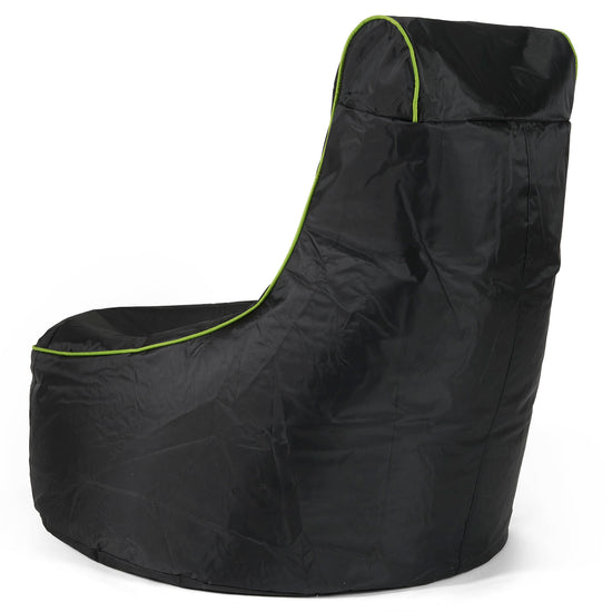 Pouf Gaming Stile Sedile Auto - Nero / Verde 06