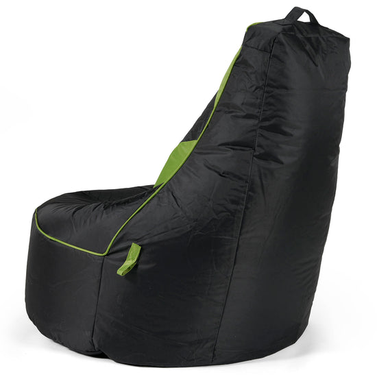 Pouf Gaming Trapuntato - Nero / Verde 03