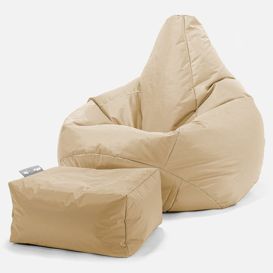 Pouf Poltrona Sacco 'Gioco' - SmartCanvas™ Beige 01