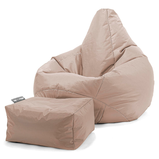 Pouf Poltrona Sacco 'Gioco' - SmartCanvas™ Beige 02