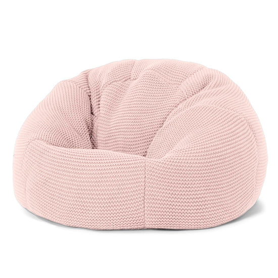 LOUNGE PUG - ELLOS Lavorato a Maglia - Pouf Sacco Per Bambini - Poltrona Sacco 'Classico' per Bambini - Bebè rosa