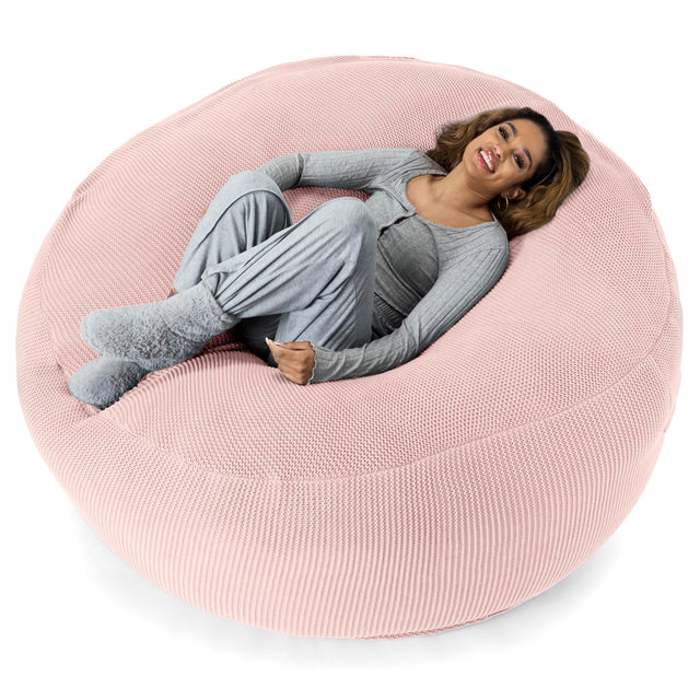LOUNGE PUG - Pouf Sacco Gigante XXXL 'Mega Mammut' - Ellos Lavorato a Maglia Rosa baby