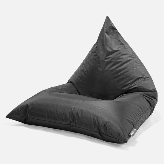 Pouf Poltrona Sacco Relax, Sedia - SmartCanvas™ Nero 01