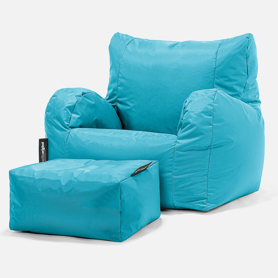 Pouf Poltrona Sacco - SmartCanvas™ Acqua 02