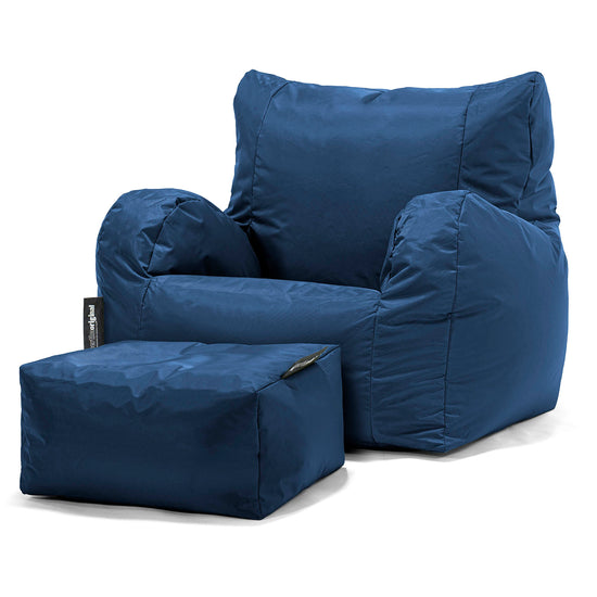 Pouf Poltrona Sacco - SmartCanvas™ Navy 02