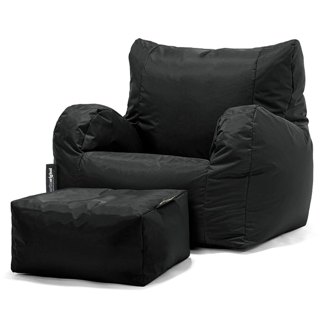 Pouf Poltrona Sacco - SmartCanvas™ Nero 02