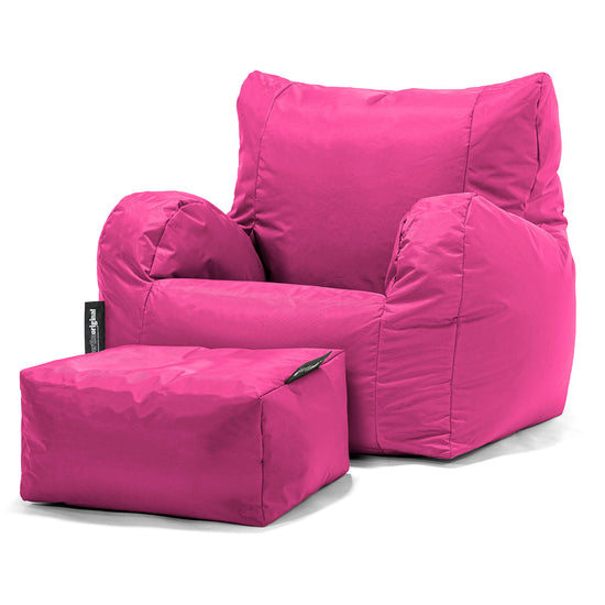 Pouf Poltrona Sacco - SmartCanvas™ Rosa Ciliegia 02