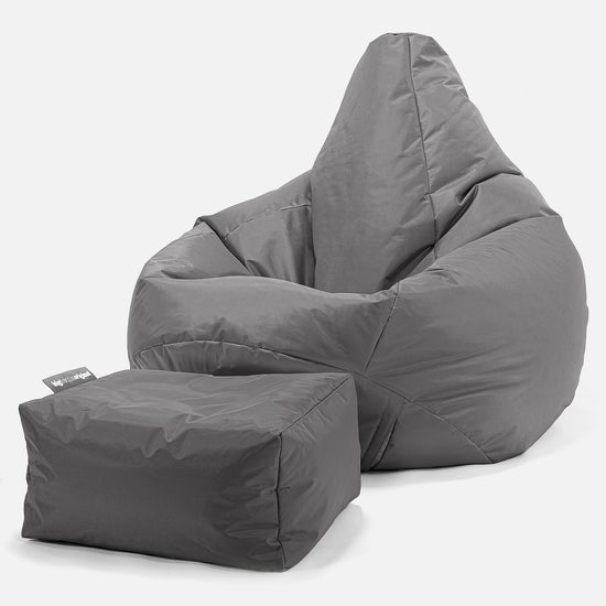 Pouf Poltrona Sacco 'Gioco' - SmartCanvas™ Grafite 01
