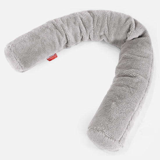 Cuscino Gigante Del Collo XL - Eco-pelliccia Orsacchiotto Grigio Medio 01