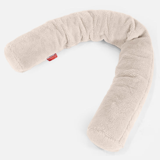 Cuscino Gigante Del Collo XL - Eco-pelliccia Orsacchiotto Panna 01