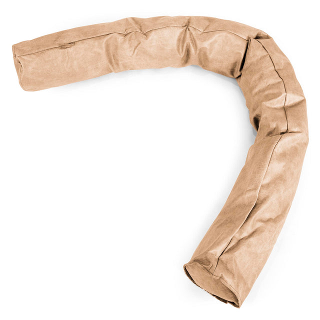Cuscino Gigante Del Collo XL - Pelle Effetto Vintage Marrone Miele 01