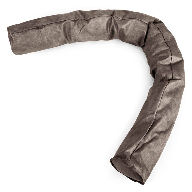Cuscino Gigante Del Collo XL - Pelle Effetto Vintage Ardesia Naturale 01
