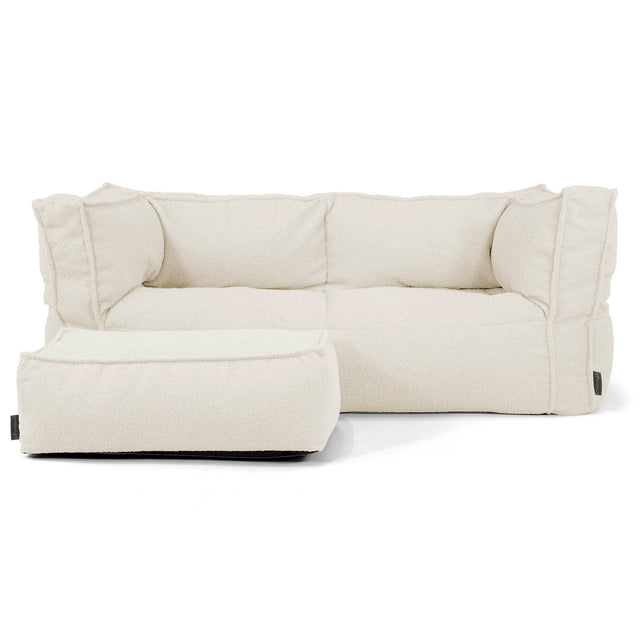 Albert Pouf Divano 2 posti - Bouclé Avorio_02