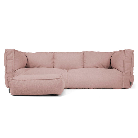 Albert Pouf Divano 3 posti - Bouclé Rosa_02