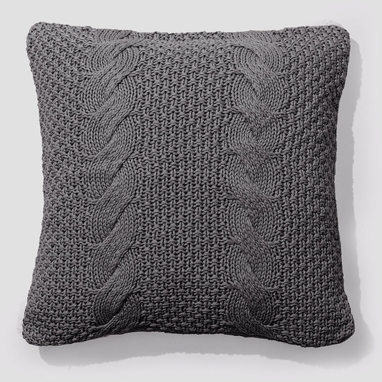 Cuscino 47 x 47cm - Puro Cotone Cable Grigio 01
