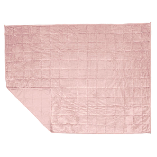 Coperta Ponderata per Adulti - Pile di Flanella Rosa Tenue 03
