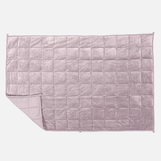 Coperta Ponderata per Bambini - Pile di Flanella Rosa Tenue 03