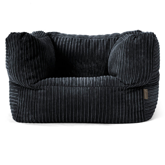 Albert Poltrona Sacco - Velluto a Coste Nero 01