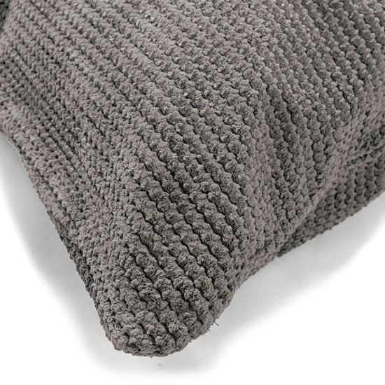 Cuscino 47 x 47cm - Pompon Carbone Grigio 03