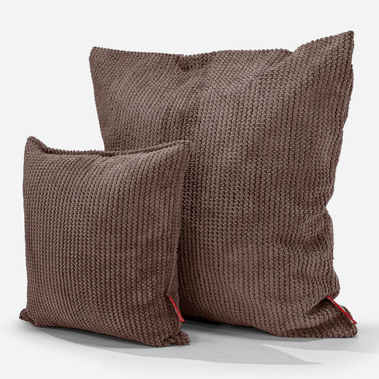 Cuscino 47 x 47cm - Pompon Cioccolato 02
