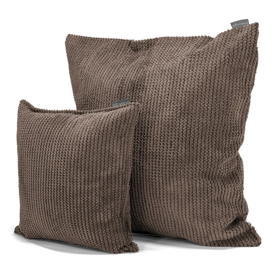 Cuscino 47 x 47cm - Pompon Cioccolato 02