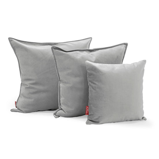 Cuscino 47 x 47cm - Velluto Argento 02