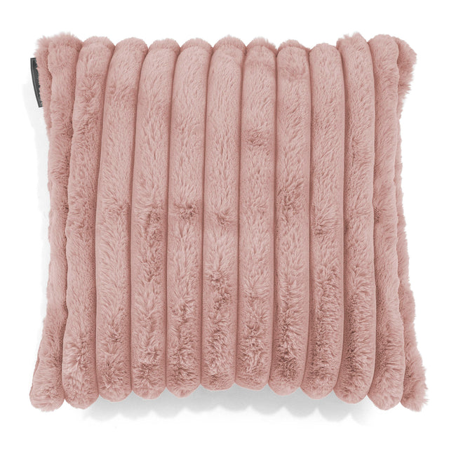 Fodera per Cuscino 47 x 47cm - Velluto Felpato Ultra Morbido Rosa Antico 01