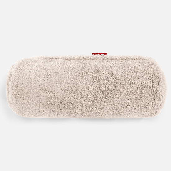Cuscino a Rullo 20 x 55cm - Eco-pelliccia Orsacchiotto Visone 02