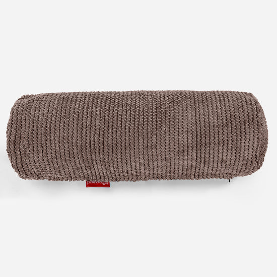 Cuscino a Rullo 20 x 55cm - Pompon Cioccolato 02