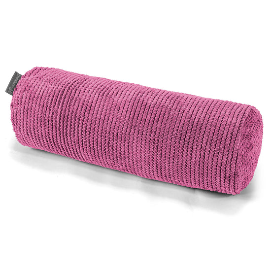 Cuscino a Rullo 20 x 55cm - Pompon Rosa 01