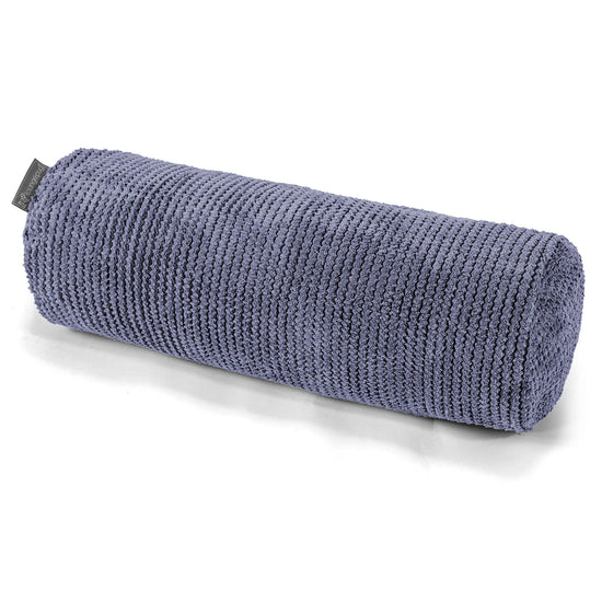 Cuscino a Rullo 20 x 55cm - Pompon Viola 01