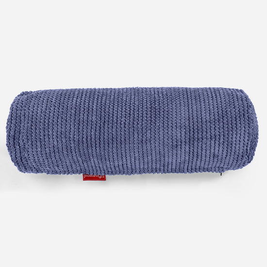 Cuscino a Rullo 20 x 55cm - Pompon Viola 02