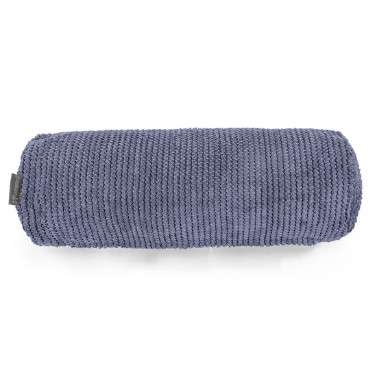 Cuscino a Rullo 20 x 55cm - Pompon Viola 02