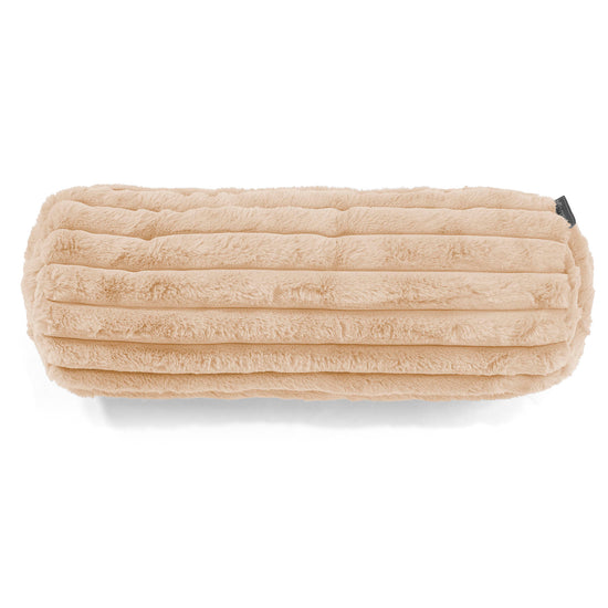 Fodera per Cuscino a Rullo 20 x 55cm - Velluto Felpato Ultra Morbido Pesca 02