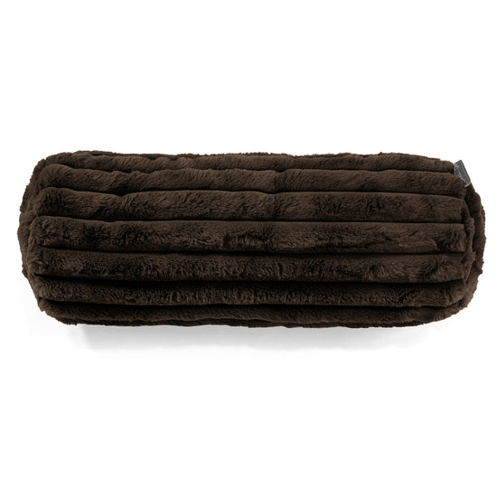 Fodera per Cuscino a Rullo 20 x 55cm - Velluto Felpato Ultra Morbido Zibellino 02