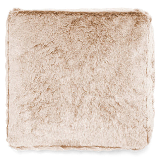 Cuscino da Pavimento - Eco-pelliccia di Coniglio Bianco 03