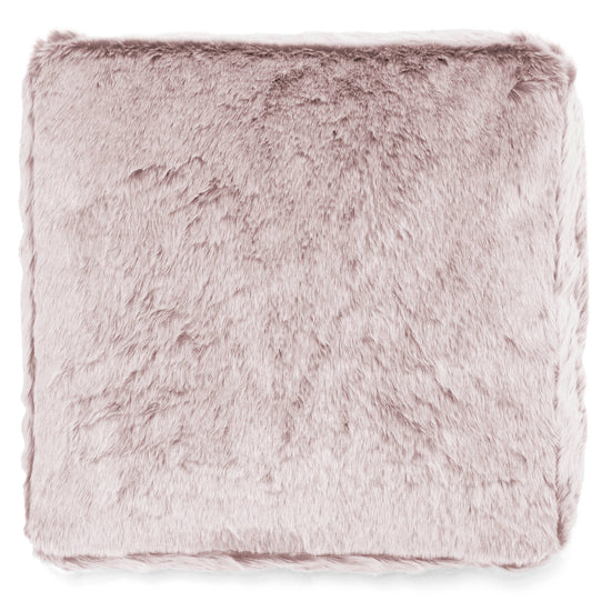 Cuscino da Pavimento - Eco-pelliccia di Coniglio Rosa Antico 03