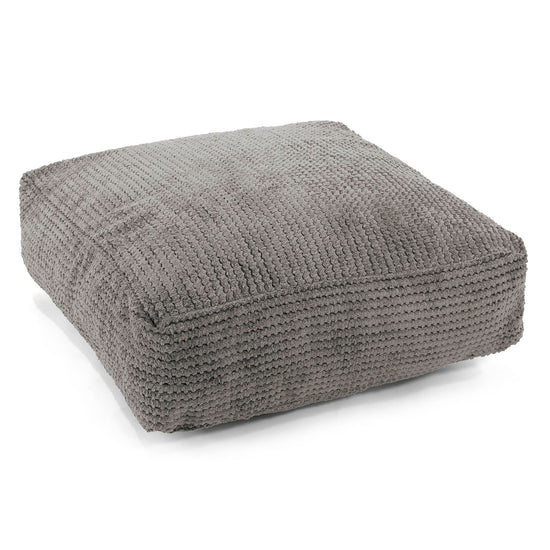 Cuscino da Pavimento - Pompon Carbone Grigio 01