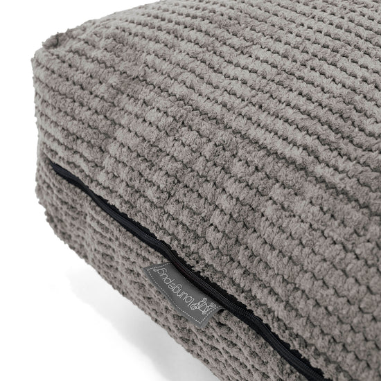 Cuscino da Pavimento - Pompon Carbone Grigio 02