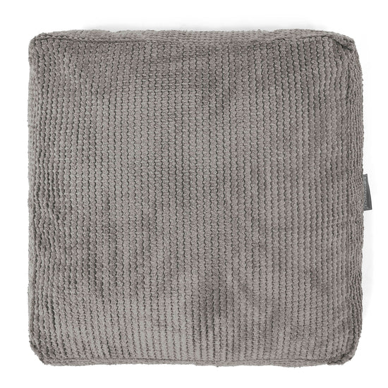 Cuscino da Pavimento - Pompon Carbone Grigio 03