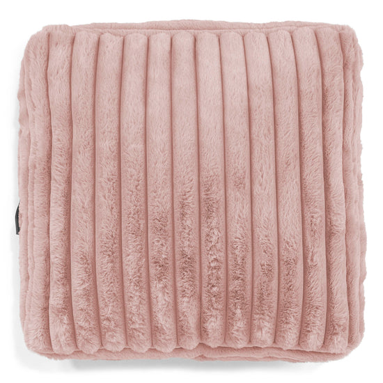 Cuscino da Pavimento - Velluto Felpato Ultra Morbido Rosa Antico 02