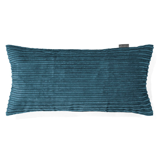 Cuscino Gigante 40 x 80cm, - Velluto a Coste Navy 01