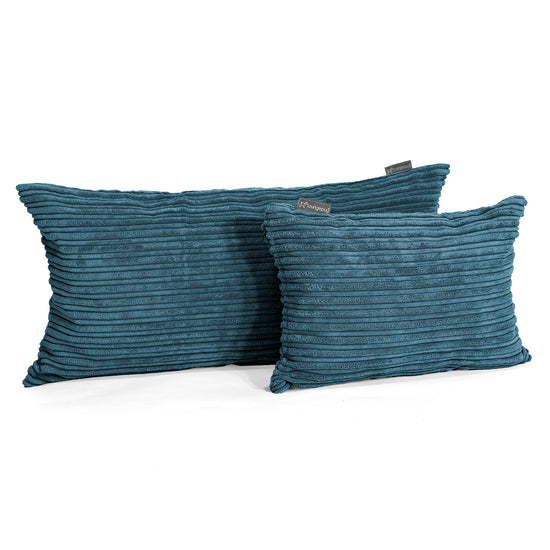 Cuscino Gigante 40 x 80cm, - Velluto a Coste Navy 03