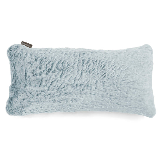 Cuscino Gigante 40 x 80cm, - Eco-pelliccia di Coniglio Azzurro Polvere 01